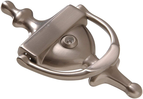 Hardware Essentials Satin Nickel Door Knocker With View...