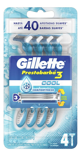 Gillette Prestobarba3 Cool - 4 - Unidad - 1