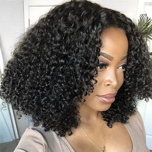 Peruca Feminina P Wig, Capa De Cabelo Pequeno Encaracolado,