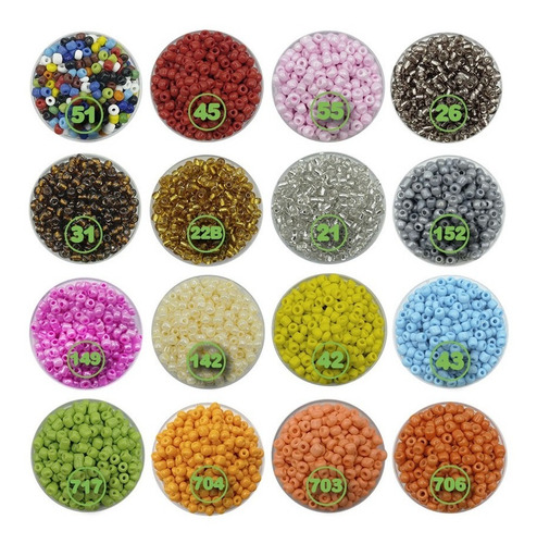 Mostacillon Collares Bijou Accesorios X 100 Gramos