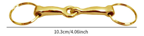 2 Llavero Con Forma De Bocado De Caballo, Llavero De Oro