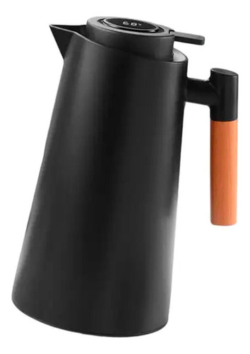 Cafeteira Led Preta Térmica 1l Café Chás E Bebidas Quentes