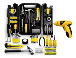 Comprar Kit Maleta Ferramentas Com 200 Peças + Parafusadeira no Mercado Livre