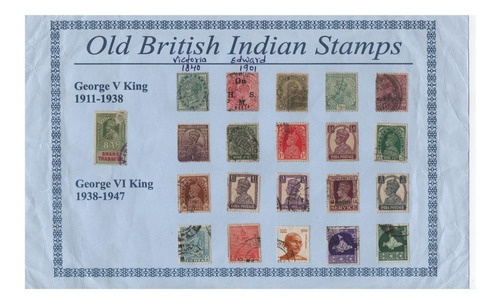 India Colonia Británica. Sellos Antiguos.