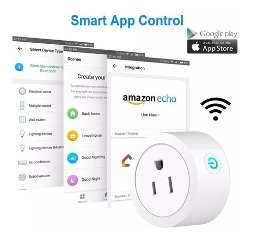Imagen 2 de 8 de Contacto Inteligente Wifi Alexa, Google Home, iPhone/android