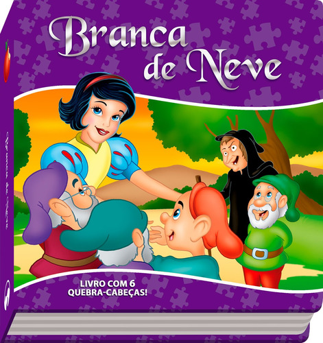 Branca de Neve: Quebra-cabeça, de Amorim, Patrícia. Série Livro quebra-cabeça Editora Vale das Letras LTDA, capa dura em português, 2020