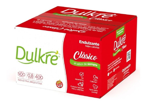 Pack X 6 Caja De Edulcorante Dulkré Clásico X 500 Sobres