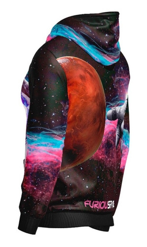 Imagen 4 de 5 de Buzo Hoodie Gato Astronauta Furiouspace