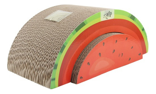 Rascador Para Gatos All For Paws Watermelon Scratcher Color Marrón Claro