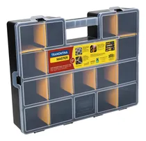 Comprar Estuche Organizador De Plástico De 17 Divisores Tramontina Color Negro\u002FAmarillo