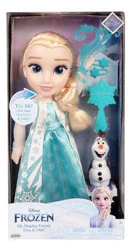 Muñeca Disney Frozen Elsa Classic Cantando Con Figura De Ola