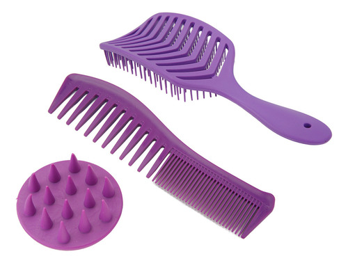 Pente De Cabelo Barber, Conjunto De Pincéis De 3 Peças, Esco
