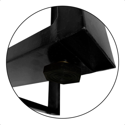 Pé De Mesa Torre Para Escritório Para Mesa De 1m Cor Base Pé De Mesa De Jantar Industrial Gizé Preta