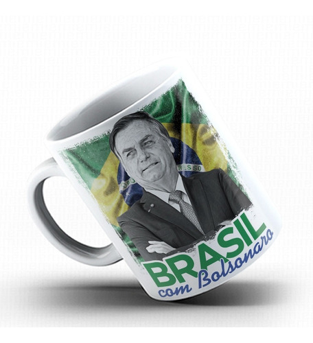 Caneca Brasil Com Bolsonaro