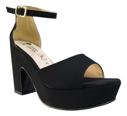 Plataforma Tacón Zapatilla De Mujer Mod 815 Alto 10 Cm