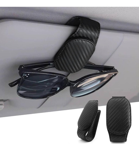 Uisky Aa Soporte Para Lente Sol Visera Automovil Clip Cuero