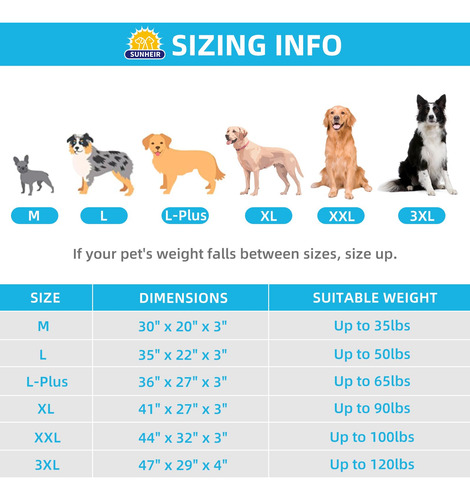 Cama Ortopédica Para Perros Sunheir Para Perros Grandes Con