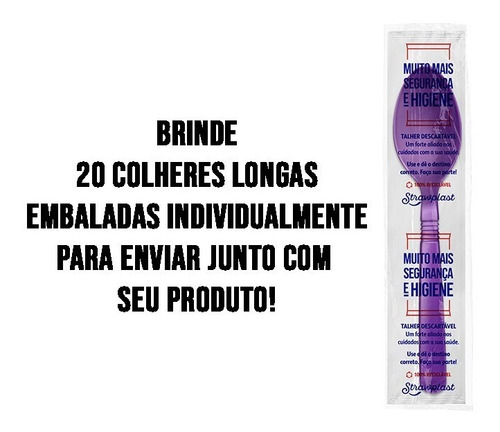 Imagem 3 de 3 de Copo Embalagem C/ Tampa Bolha Fechada C/ 50 450ml + Brinde