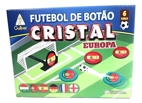 Jogo de Futebol de Botão Cristal com 6 Seleções - Gulliver - MP Brinquedos