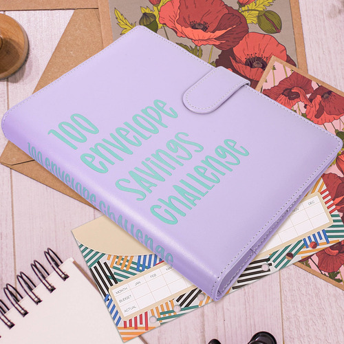 1 Juego De Hojas De Encuadernación Budget Planner Challenge