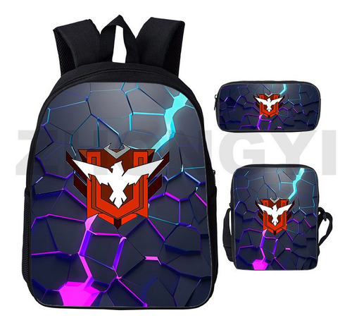Fweaad Mochilas 3d De Free Fire Garena For Niños Con Estampado