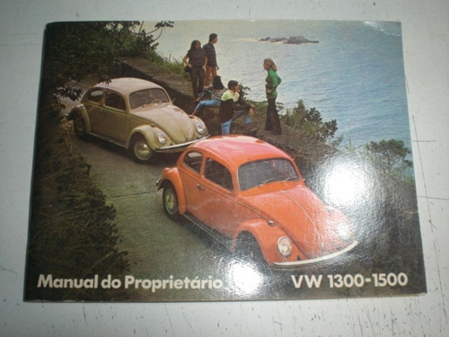 Manual Vw Fusca 1300 1500 1970 1971 1972 Original Impecável