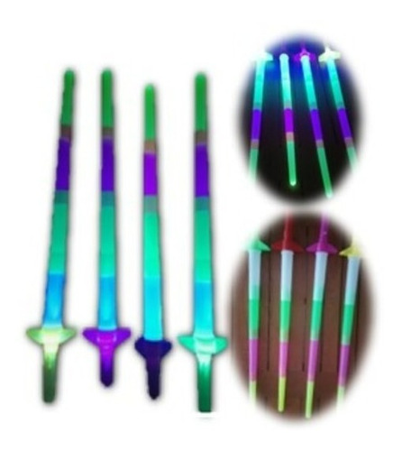 20 Espadas Sable De Luz Expandible Colores Luminoso