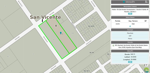 Venta Terreno Ideal Proyecto Loteo En San Vicente