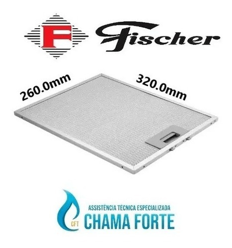 Imagem 1 de 2 de 2 Filtros Tela Aluminio Coifa Parede Fischer Talent  60cm