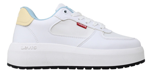 Tenis Levis Blancos Mujer 1124211 Antiderrapantes Casuales 