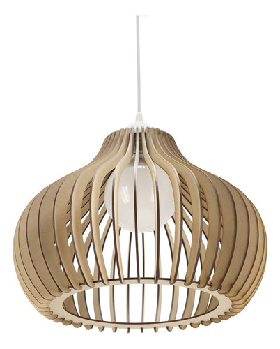 Lampara De Techo Colgante Imback Medusa Moderna Nordico Mdf Color Blanco