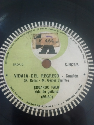 Eduardo Falu Disco Pasta Tk S-5025 C25