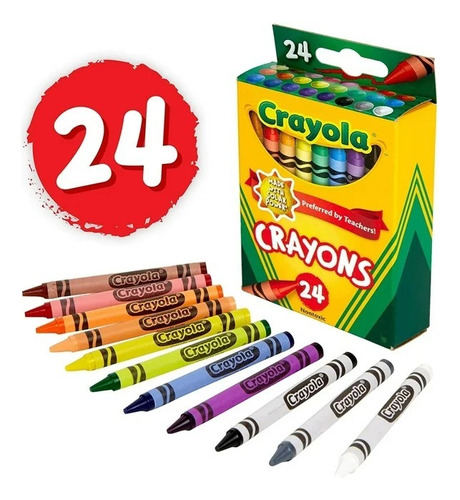 Crayola Crayones De Cera 24 Colores 