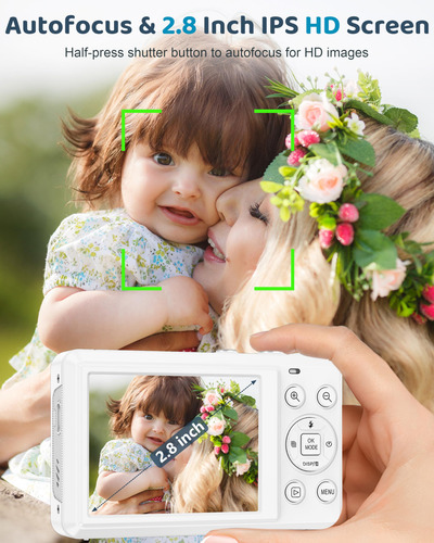 Cámara Digital Ruwaqart 5k 72mp Uhd Con Zoom 16x Para Niños