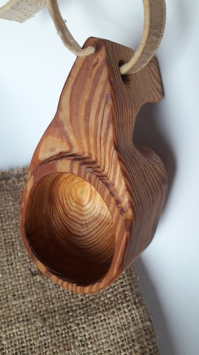 Cocina Taza Medidora Volumen Madera Artesanal Nordica 100cc