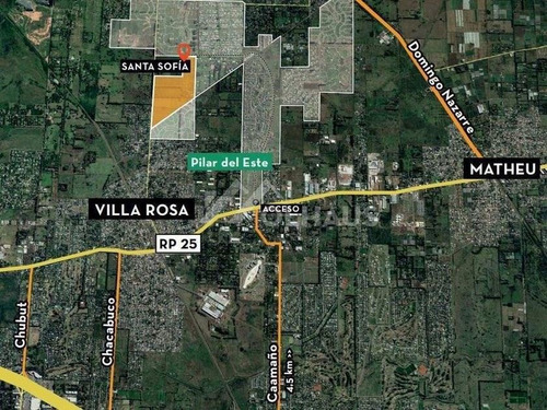 Imagen 2 de 4 de Lote En Venta En Santa Sofía, Pilar Del Este, Central, G.b.a. Zona Norte