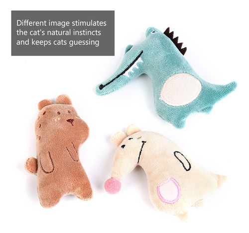 6 Juguetes De Peluche Realistas Para Mascotas Y Gatos, Minij