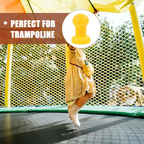 12 Piezas De Trampolín Capa De Poste De Acero Piezas De
