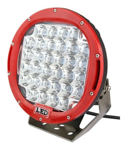 Imagen 1 de 6 de Faro Led Tipo Arb 96w 9 Pulgadas Para Rusticos Y 4x4 Rojo