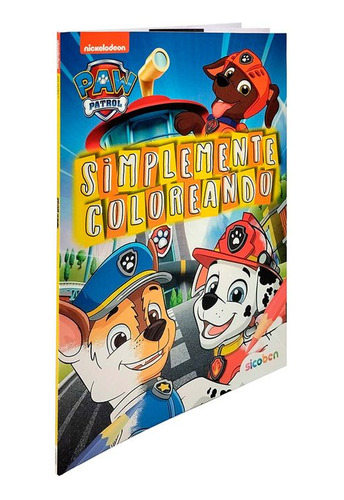 Libro Simplemente Coloreando Paw Patrol Niños