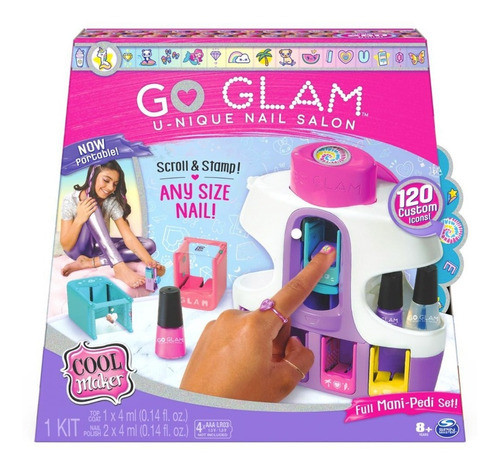 Set Manicure/pedicure 250 Estampados Uñas Go Glam-cool Maker