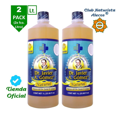 2 Pack - Tintura Del Dr. J. A. Gómez De Alecos®, 1 L (2pzas)