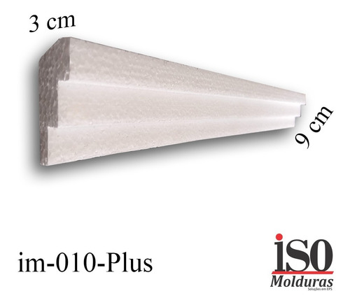 Moldura Isopor Sanca Rodateto Face 9cm Kit 80 Mts Promoção