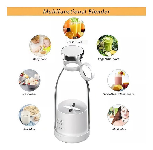 X Fresh Juicer Mini Recarr Botellas De Licuadora Portátil