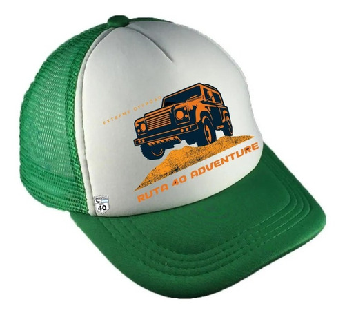 Imagen 3 de 6 de Gorra Trucker Four By Four Curva Regulador Doble