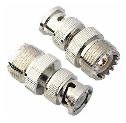 Adaptador Coaxial Boobrie Bnc Uhf Rf So239 Uhf Hembra, 2 Pie