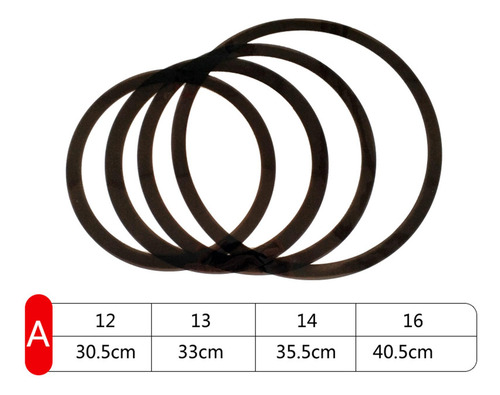 Imagen 8 de 9 de Accesorios Para Parches De Cuero De Negro 12 13 14 16