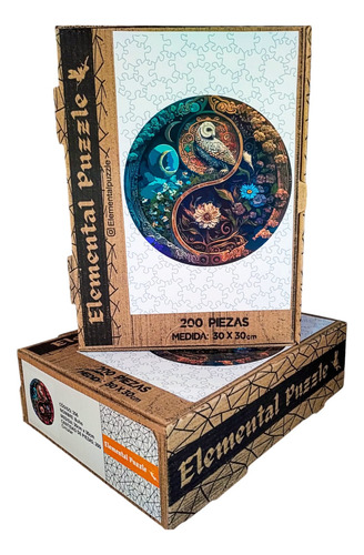 Rompecabezas De Madera Elemental Puzzle. Buho - Cod 206