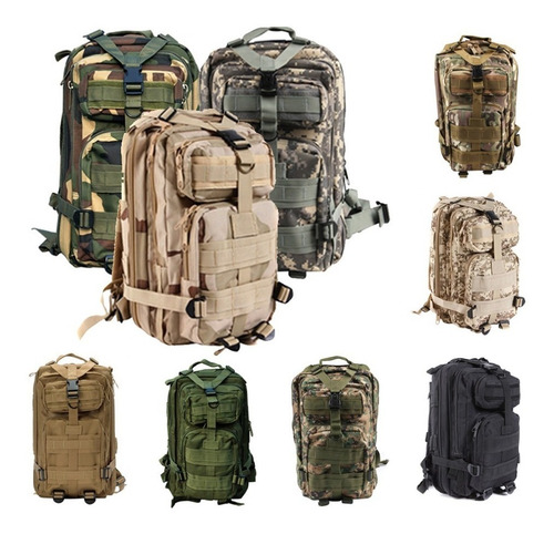 Imagen 5 de 9 de Mochila Militar Táctica 30 Lts / Hiking Outdoor
