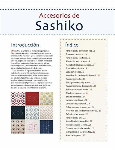 Accesorios De Sashiko: 27 Proyectos Explicados Paso A Apso Y